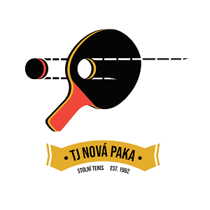 Oficiální logo oddílu stolního tenisu TJ Nová Paka